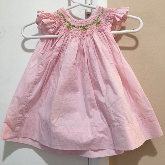 newborn smocked dress